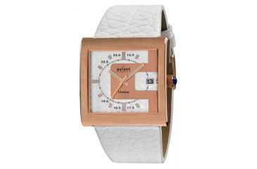 Image of Axcent Illusion Watch, White Strap, White Face, Rose Gold Hands X32141-731