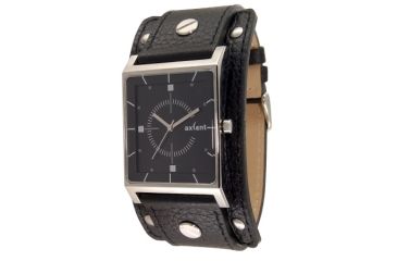 Image of Axcent Expander Watch, Black Strap, Black Face, Silver Hands X38001-267