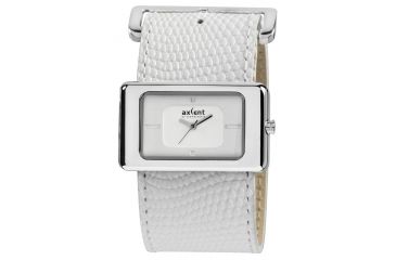 Image of Axcent Stone Watch, White Strap, White Face, Silver Hands X40272-131