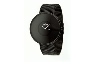 Image of Axcent Hope Round Watch, Black Mesh Strap, Black Face, White Hands X4038b-252