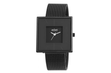 Image of Axcent Hope Square Watch, Black Mesh, Black Face, White Hands X4039b-252