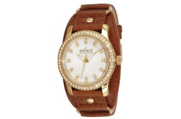 Image of Axcent Remix Watch, Camel Strap, White Face, Gold Hands X43888-146
