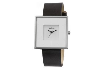 Image of Axcent Hope Square Watch, Black Strap, White Face, Black Hands X50391-156