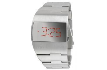 Image of Axcent Reflect Watch, Silver Bracelet, Silver Face, Red Digits X51253-892