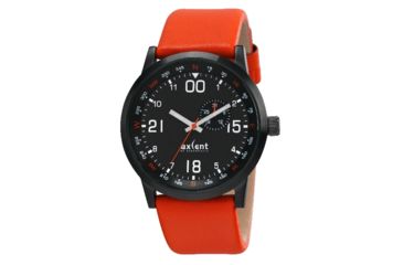 Image of Axcent M10 Watch, Orange Strap, Black Face, Silver Hands X5571b-268