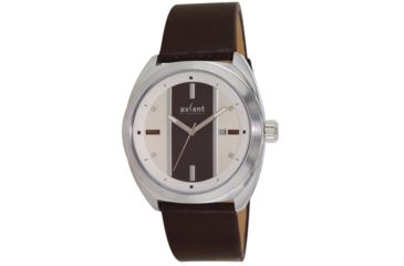 Image of Axcent Racer Watch, Brown Strap, Black+Cream Face, Cream Hands X56504-636
