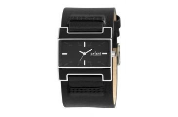 Image of Axcent Mono Watch, Black Strap, Black Face, Silver Hands X60211-237