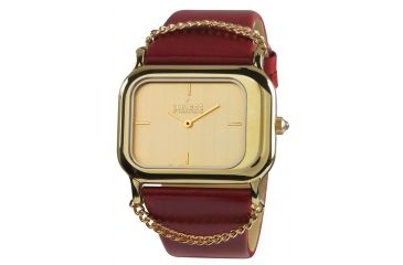 Image of Axcent Fair Lady Watch, Red Strap, Gold Face, Gold Hands X62018-736
