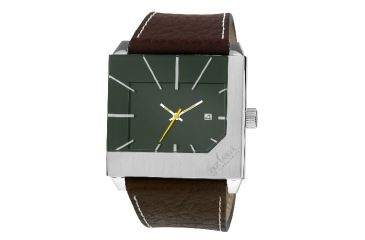 Image of Axcent The Edge Watch, Brown Strap, Forest Green Face, Multicolored X63402-736