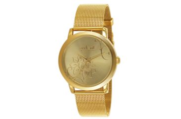 Image of Axcent Dream Round Watch, Gold Mesh Strap, Gold Face, Gold Hands X64358-752