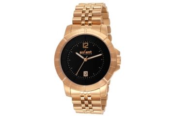 Image of Axcent Power Watch, Rose Gold Bracelet, Black Face, Rose Gold Hands X6485r-237
