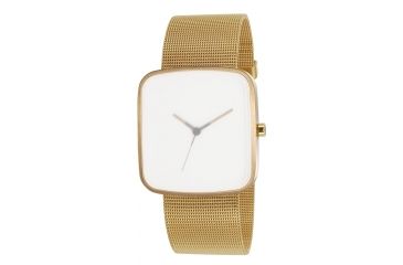 Image of Axcent Frost Watch, Gold Mesh Strap, White Face, Gold Hands X66798-232