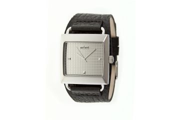 Image of Axcent Loud Watch, Black Strap, Silver Face, Silver Hands X80202-647