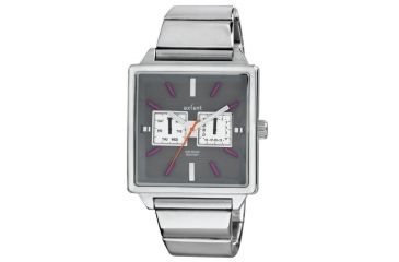 Image of Axcent Impact Chronograph, Silver Bracelet, Gray Face, Purple Markers X90203-732
