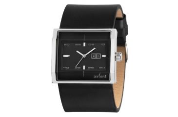 Image of Axcent Devote Watch, Black Strap, Charcoal Face, Silver Hands X92001-267