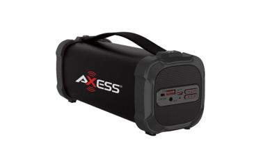 Image of AXESS Indoor/Outdoor Bluetooth Media Speaker w/ 3.5mm Line-In Jack, Rechargeable Battery and Subwoofer, Black SPBT1073BK