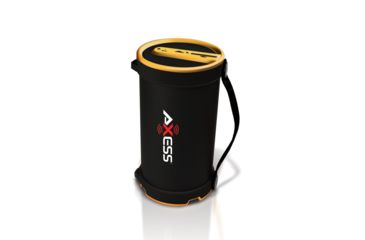Image of AXESS Portable Bluetooth Indoor/Outdoor 2.1 Hi-Fi Cylinder Loud Speaker w/ Built-In 4in Sub and FM Radio, SD Card, USB, AUX Inputs, Yellow, SPBT1033YL