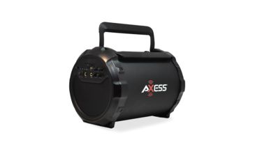 Image of AXESS Portable Bluetooth Indoor/Outdoor 2.1 Hi-Fi Loud Speaker/Sing Along w/ Built-In 6in Sub, FM Radio, SD Card, USB, AUX, 6.5mm IN, Black, SPBT1034BK