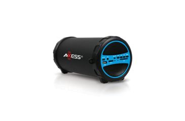 Image of AXESS Portable Bluetooth Indoor/Outdoor Speaker w/ Built-In 3in Sub, Blue SPBT1031BL