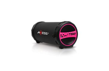 Image of AXESS Portable Bluetooth Indoor/Outdoor Speaker w/ Built-In 3in Sub, Pink SPBT1031PK