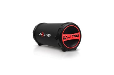 Image of AXESS Portable Bluetooth Indoor/Outdoor Speaker w/ Built-In 3in Sub, Red SPBT1031RD