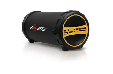 Image of AXESS Portable Bluetooth Indoor/Outdoor Speaker w/ Built-In 3in Sub, Yellow SPBT1031YL