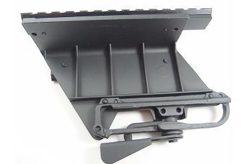 Image of Axion Kobra AK to Weaver Mount, Centered, w/ Long Side Tactical Rail, Black, AKOBRAM