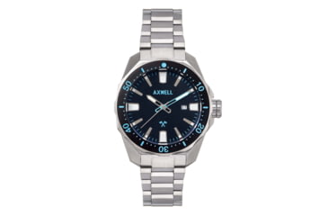 Image of Axwell Bracelet Watch w/ Date, Black/Bule, AXWAW107-4, Black/Bule, One Size, AXWAW107-4