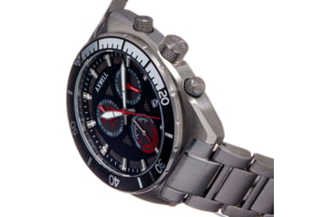 Image of Axwell Chronograph Bracelet Watch w/Date, Black, AXWAW105-2, Black, One Size, AXWAW105-2