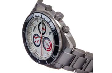 Image of Axwell Chronograph Bracelet Watch w/Date, White/Black, AXWAW105-3, White/Black, One Size, AXWAW105-3