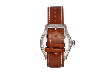 Image of Axwell Leather-Band Watch w/Date, Tan/Green, AXWAW102-5, Tan/Green, One Size, AXWAW102-5