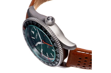 Image of Axwell Leather-Band Watch w/Date, Tan/Green, AXWAW102-5, Tan/Green, One Size, AXWAW102-5