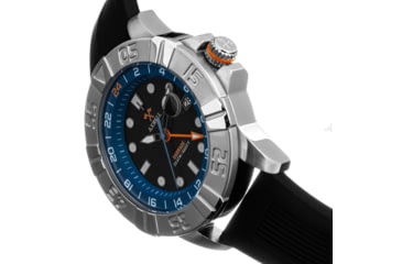 Image of Axwell Strap Watch w/Date, Black/Blue, One Size, AXWAW100-4