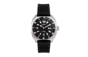 Image of Axwell Strap Watch w/Date, Black/Silver, AXWAW111-1, Black/Silver, One Size, AXWAW111-1