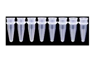 Image of Axygen PCR Tube Strips and Cap Strips, Axygen Scientific PCR-0208CPC Strips Of Eight Tubes And Caps