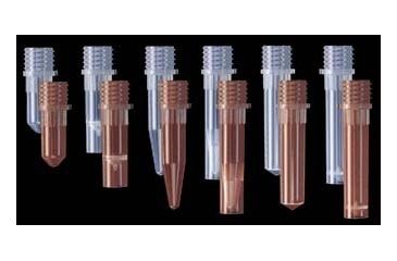 Image of Axygen Screw Top Microcentrifuge Tubes without Caps, Axygen Scientific ST-200-SS-X Amber Screw Top Microtubes
