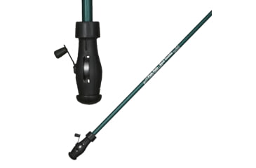 Image of B'n'M Fish Pole Combo, 3 Piece, Fiberglass Telescopic Pole, Line-thru blank, 30ft 6lb-Test, Rear Mounted Reel, 12ft, FPC123