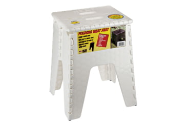 Image of B &amp; R Plastics Folding Neat Seat - 15in, White, 152-6WH