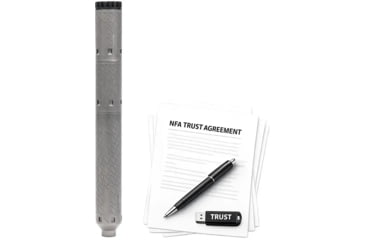 Image of B&amp;T Print-X MP5 SD RBS Modular Ti 9mm Luger Suppressor, 1.5x13.7in, Grey, w/ NFA Trust Registration, 100000231953-KIT1