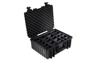 Image of B&amp;W International Type 6000 Black Outdoor Case With RPD Insert, Black, Medium 6000/B/RPD