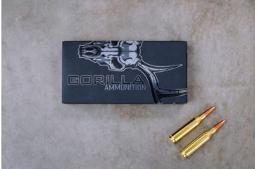 Image of Gorilla Ammunition .243 Winchester 85 Grain Punisher Series Brass Cased Rifle Ammo, 20 Rounds, Copper, 20 Rounds, gpf-137919