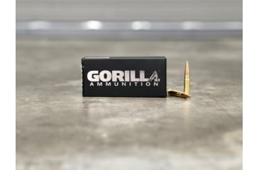 Image of Gorilla Ammunition .300 AAC Blackout 215 Grain Berger Hybrid Target Rifle Ammo, 20 Rounds, Copper, 20 Rounds, gpf-126652