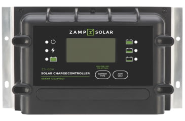 Image of Zamp Solar 60 Amp 5-Stage PWN Charge Controller, Black, One Size, ZS-60A