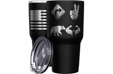 Image of Wethepeopleholsters.Com Right 2 Bear Arms Stainless Steel Tumbler, right-2-bear-arms-stainless-steel-tumbler