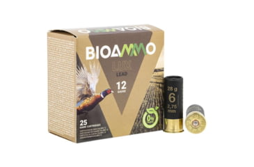 Image of BioAmmo Lux Hunt 12 Gauge 1 1/4oz 2.75in 6 Lead Shot Shotgun Ammo, WNBL2860