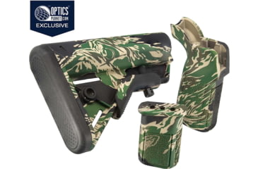 Image of B5 OPMOD Stock &amp; Grips Kit, Tiger Stripe, KIT-1756