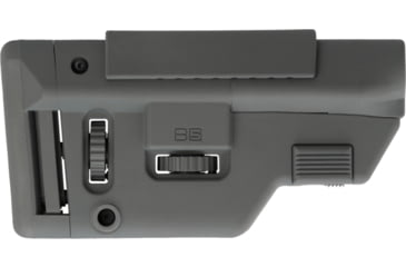 Image of B5 Systems Long Collapsible Precision Stock, Wolf Grey, CPS-1484