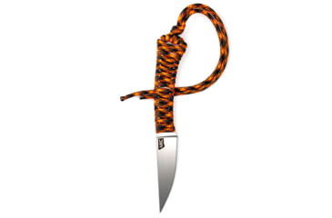 Image of Montana Knife Company Magnacut Mini-Speedgoat Fixed Blade Knives, 2.875 inch, Magnacut Stainless Steel, Fixed Blade, Paracord Handle, Orange/Black, 6.75 inch, MKC-000369