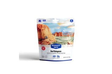 Image of Backpackers Pantry Beef Bolognese Dehydrated Food, 480 Cal, 28g Protein, Natural, 4.4 oz, 102416