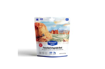 Image of Backpackers Pantry Fiesta Beef and Vegetable Bowl Dehydrated Food, 520 Cal, 31g Protein, Natural, 4.5 oz, 102402